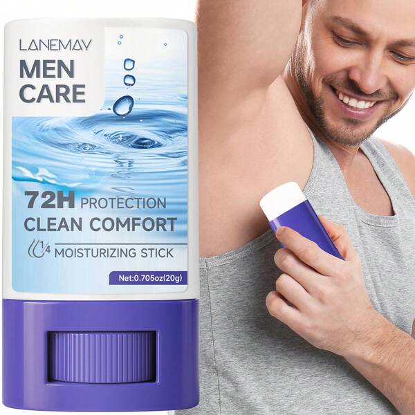 Barra corporal resistente para hombres - Protección duradera de 48 horas, fórmula no grasa y de rápida absorción, sólido invisible, para uso diario y estilos de vida - Frescura y sequedad todo el día, desodorante diario, empaque vibrante, protección de catorce horas