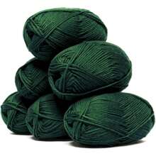 6 Rollen weiche Milchbaumwoll Garn Skeins je 25 Gramm Milchgarn zum Häkeln & Stricken, einfarbige Strickgarne zum Weben von Garn, gehäkeltes Garn Bastelmaterial für DIY Handwerke, Spinnen