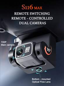 CASRRA The S116 Remote-Controlled Drone With A Camera Is Equipped With An Upgraded Remote Control Screen. Equipped With A High-Definition Electronic Adjustable Camera And A Brushless Motor, It Offers Longer Battery Life. Shoot Videos And Photos To Record The Good Life. Screen Control For Real-Time Image Transmission