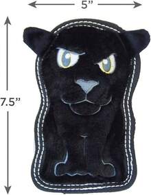 Outward Hound Seamz Gator Plush Dog Toy, Large - Panther - 查看 2