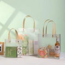 30/20/10个装透明PVC礼品袋，生日派对礼品包装手提袋，纪念品包装袋 - 無色 - 查看 13