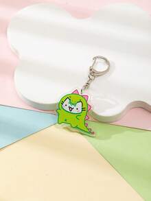 1 件亚克力卡通可爱罗勒线小猫主题钥匙扣吊坠背包装饰/包包配件/书包配件/钱包吊坠/朋友礼物汽车配件包饰哥特 Y2k