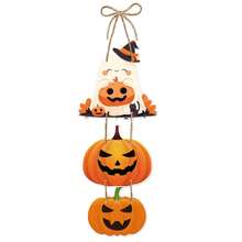 1pc Halloween Door Hanging Decoration - Peculiar Pumpkins, Bats - No Electricity Required - Indoor/Outdoor Party Decoration - Perfect For Halloween, Christmas, And Autumn - Easy To Hang On Rope Rings - Home, Office, Or Classroom Decoration - Annual Decoration, Halloween Decoration, Holiday Home Decoration, Handicraft Decoration, Festival Decorations, Festival Shoppers, Christmas Best