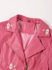 Women's Vintage PU Locomotive Jacket (Embroidered) - The Perfect Jacket For Everyday Casual Wear, Both Elegant And Stylish For The Spring And Fall Seasons