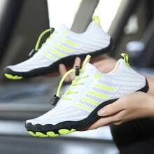 Women's Beach Shoes Mens Seaside Footwears Couple Upstream Hiking Light Barefoot Shoes For Foot Pain Angle Big Size - 白色 - 查看 3