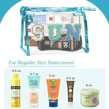 Preppy Patch SPF Clear Cosmetic Bag SPF Varsity Letter Toiletry Bag Waterproof PVC Cosmetic Case Multi-Function Zippered Pouch Makeup Bag For Beach Pool, Pencil Case Pen Pouch,Makeup Bag,Make Up Bag,Makeup Bags,Cosmetic Bag,Makeup Organiser,Travel,Makeup Pouch,Bag,Vanity,Make Up Pouch,Travel Essentials,Pouch Bag,Make Up Bags,Bags,Travel Essential,Vanity Accessories,Small Makeup Bag - Multicolor - View 6