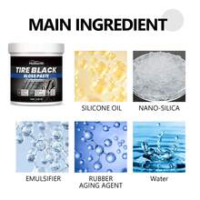 Crema de mantenimiento de neumáticos Homonth, limpiador de neumáticos, descontaminación de cubos de rueda, limpiador duradero para eliminar óxido