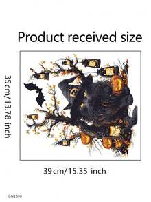 1 件万圣节黑猫墙贴、万圣节南瓜卧室贴、节日厨房贴、神秘风格万圣节客厅贴、万圣节氛围浴室贴、易于移除创意家居装饰