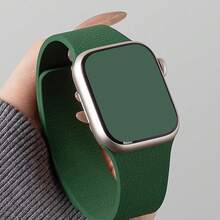 硅胶表带适用于 40 毫米 41 毫米 44 毫米 45 毫米 46 毫米 42 毫米 49 毫米 38 毫米 男款女款，透气运动表带适用于 Series Ultra 2 SE 10 9 8 7 6 5 4 3 2 1，女款男款 - 午夜藍 - 查看 4