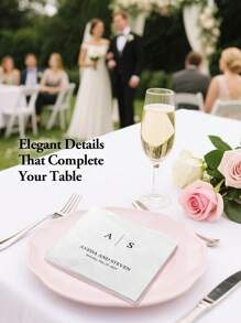 20/40/60/100 Pcs Custom Napkins, Personalized Napkins For Wedding Anniversary, Suitable For Couple, Lovers, Romantic Gift, Napkins Disposable Beverage Dessert Napkins For Wedding Table Decorations Engagement Party, Personalized Wedding Napkins, Unique Ideal Gifts For Her,Multi-Functional,Durable,Ornamental,Reusable,Exquisite,Stylish,High-Quality,Colorful,Modern,Custom,Personalized,Unique,Ideal Gifts For Him,Ideal Gifts For Her,Boyfriend,Dad,Girlfriend,Mom,Family,Friends,Tea Room,Home,Garden,Office,For Anniversaries,For Valentine's Day,For Mother's Day,For Birthdays,For Father's Day,For Graduation,For Weddings,For Housewarming,Personal Items