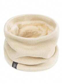 1pc Kids' Winter Cycling Knitted Warm Neck Gaiter With Thermal Lining - Multicolor - View 7