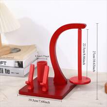 1 Set Magnetic Wooden Yarn Holder With Crochet Hooks Storage, Strong Magnet Spool Support, 360° Rotating Knitting Organizer Box, Ideal Christmas & Holiday Gift, Yarn Storage
