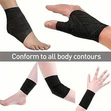 24-Piece Elastic Self-Adhesive Sports Bandages - Versatile For Finger, Ankle, Wrist, Waist, Knee & Elbow - Multicolor - View 4