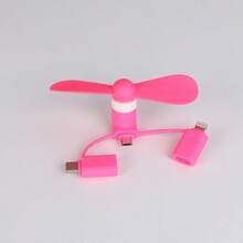 1PC Creative USB Mini Mobile Phone Fan, TYPE-C Android Apple Portable Small Fan, Three In One Mobile Phone Fan, Silent Fan, Small Gift, Cool In Summer, Suitable For Outdoor Use, Compatible With Android, Apple, And Power Bank Interfaces, Easy To Carry, Compact And Detachable Design Summer Cooling,Beach,Travel - Multicolor - View 33