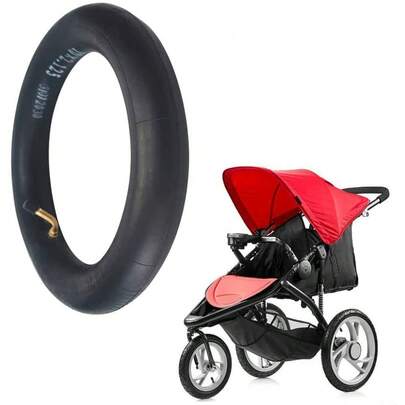 2Pcs Electric Scooter 10 Inch 10x2.125 Rubber Inner Tire Tyre Tube Curved Nozzl