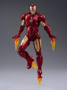 Hasbro ​​10th Anniversary Series 1:10 Scale Action Figure Collection - MK1 To MK7 Non-Luminous, 18cm Armor With Interchangeable Hands & Flame Effects, Avengers Movie Accuracy Collector's Edition"​