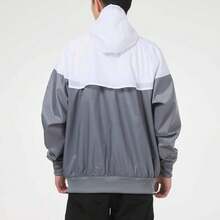 Nike 男式 AS M NSW SPE WVN WR HD JKT 梭织连帽夹克，DA0002-084 - 灰色 - 查看 2