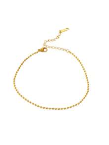 1PC Elegant Stainless Steel Pearl Chain Anklet For Women Girls 18K Gold Plated Faux Anklet Fashion Ladies Jewelry Accessories Summer Beach Gift - Multicolor - View 11