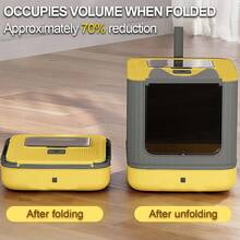 DDCAQIOUA Caja de para gatos,arenero para gatos cerrado caja de para gatos grande y completamente cerrada, accesorios para gatos, puerta de dos vías para entrada y salida, adecuada para gatitos y gatos adultos, prevención eficaz de salpicaduras de , antisalpicaduras y antiolor para evitar el desbordamiento de olores, una pala para gratis - Multicolor - Ver 9