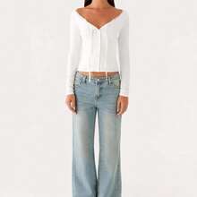 Women's Simple Slim Tops Cardigan Women's Summer And Autumn Clothing Tops Suitable For Daily Home Life Or Party Dating - White - View 6