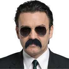 Divertido set autoadhesivo de bigotes falsos abstractos y DIY, materiales de bigotes novedosos adecuados para disfraces y fiestas de Halloween, excelente para teatro, juegos de roles y fiestas