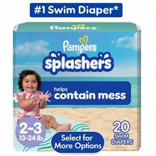 Pampers Splashers Swim Diapers Size 2-3, 20 Count (Select For More Options) - 20 - 查看 1