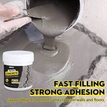 150g/300g水泥砂浆，混凝土填充粉，防水，防裂，耐热，适用于家庭装饰，瓷砖粘合剂，管道和屋顶维修以及地板维护 - 彩色 - 查看 5
