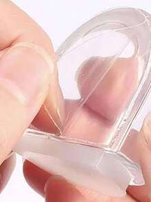 2pcs/4pcs/6pcs Transparent Door Stopper, Simple Clear Silicone Door Stopper Holder, Suitable For Home Bedroom Door, Bathroom Door, Security Door