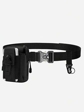 Set da 3 pezzi Cintura da uomo in nylon con fibbia a serpente, adatta per escursioni, arrampicata, viaggi, uso casual e attività all'aperto