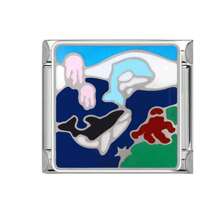 1 pièce Accessoires créatifs de la série Éléments de l'océan, bijoux DIY frais et personnalisés. Bracelet, collier, bague, bracelet de cheville et raffiné.