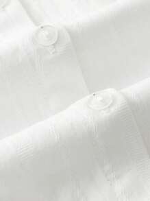 mini bala 2025秋季甜美女童荷叶边领长袖衬衫 - 灰白 - 查看 9