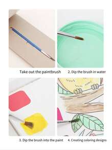 30 pièces/50 pièces/100 pièces Set de pinceaux à cheveux en nylon plats et pointus, convenant pour la peinture acrylique à l'huile professionnelle, l'aquarelle, la peinture de visage, l'art sur rocher, la manucure, l'artisanat, fournitures pour artistes et passe-temps