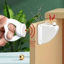 1把钥匙+2把锁 磁性抽屉锁，隐形隐藏锁，多功能锁，粘合锁 - 白色 - 查看 2