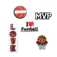 15/22/33pcs Random Sports Charms (Football/Basketball/Baseball/Softball/Volleyball/Hockey), PVC Crocodile Charm, Suitable For Clogs, Sandals, Bracelets, Gift For Men, Women, Kids, Teens, Party - Sports Theme - View 7