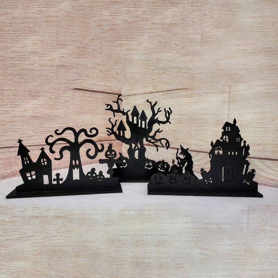 Spooky Felt Witches Die Cut Set - Halloween Craft Supplies For Sewing & Decor - Multicolor - View 1