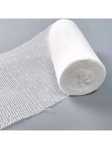 1 pezzo Benda bianca per Ognissanti, gigabozzi gommoso mummia benda, rotolo di fascia per cosplay, mascherata, carn Prop Accessori fotografici Tomb Adventure