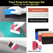 Vinyl Wrap Tool Kit For Car, Tint Wrapping Kit With Apron Waist Bag, Magnet Holder Micro Wrap Stick Squeegee, PPF Squeegee Kit, Essential Kit For Vehicle Film Installing - 變體 - 查看 4