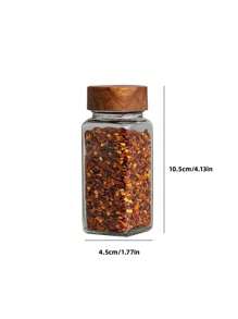 Kitchen Spice Jar Set, 12/24pcs Glass Seasoning Container With Lids, 120ml Cumin & Spice Jars, Glass Bottle