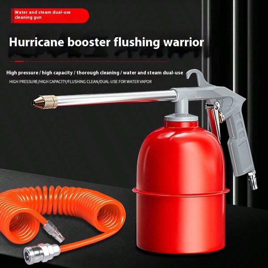 PISTOLET PNEUMATIQUE DE NETTOYAGE AVEC BROSSE ET ACCESSOIRES