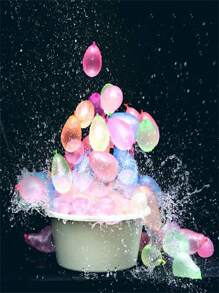 Assorted Color Water Balloons, Quick Fill Water Balloons, Self-Sealing Water Balloons For Water Fight, Summer Outdoor Fun