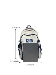 Nuovo zaino casual alla moda e colorato da 26L a grande capacità per uomo, zaino per studenti, borsa da viaggio