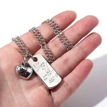 1pc Game Love And Deep Space Caleb Necklace Keychain Creative Summer Apple Square Clavicle Bag Ornament Pendant For Men And Women - Multicolor - View 9