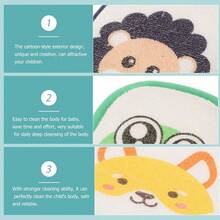 3 件装婴儿沐浴海绵、婴儿浴刷、儿童沐浴球、新生儿洗头海绵