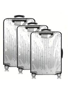 3 piezas/1 pieza Cubierta protectora transparente y resistente al desgaste para maletas de viaje