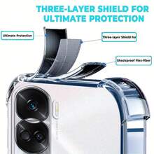 Custodia trasparente antiurto a quattro angoli compatibile con Honor X9b/ Nova 9/Nova 14 Ultra/Nova 14/Nova 14 Pro/400 Smart 5G/Honor X70/Honor 50/Honor X9c Smart/ Nova 7 Pro/Honor 90 Lite. Questa custodia trasparente offre protezione per il tuo telefono ed è anche conosciuta come cover per telefono.