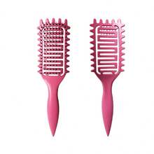 2025 New Hollow Curling Comb And Curling Brush - Designed Specifically For Curly Hair, This Comb And Brush Set Can Easily Create Various Curly Hairstyles While Minimizing Pulling And Separation. These Combs, Hair Tools, Hair Products And Accessories Are Essential For Salon Care, Back-To-School Travel, And Holiday Travel. - Multicolor - View 8