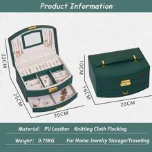 NetHong 2 Layers Large Jewelry Organize Storage Necklace Storage Box Drawer Cabinet - 白色 - 查看 5