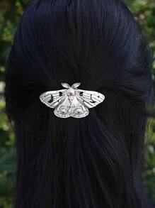 1 pieza Clip de pelo con forma de estrella, luna, mariposa y polilla hueca de metal, pasador de pelo retro, decoración, pinza de pelo, pinza para el cabello, pasador para el cabello, artículos escolares