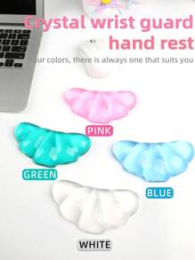 Mouse Wrist Rest, Gel Transparent Mouse Wrist Support Pad, Lovely Ergonomic Mouse Wrist Pad, Soft Transparent Wrist Pain Relief Office Home Desk Computer Mouse