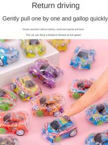 5 件/10 件/20 件/50 件迷你回力汽车玩具套装、玩具回力赛车、散装派对礼品宝盒、生日礼物、圣诞礼物、万圣节礼物（配件和玩具颜色随机发送，手工测量可能有轻微误差）、户外玩具、骑乘玩具、礼品袋填充玩具